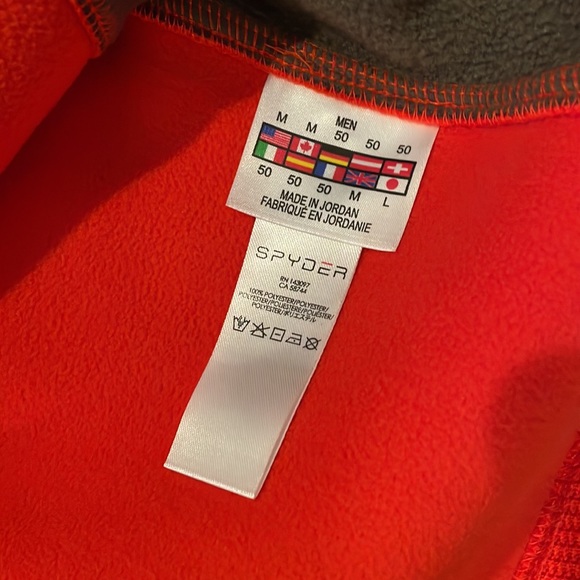 Spyder Mens Outbound Half Zip Mid Core Sweater - Picture 5 of 5